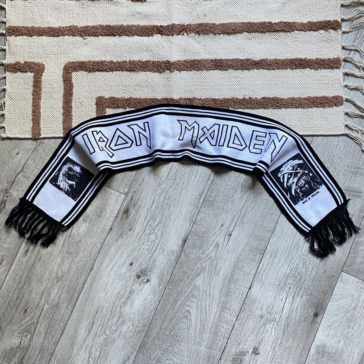 Band Tees × Vintage VINTAGE IRON MAIDEN MADE IN ENGLAND 90s SCARF Size ONE SIZE - 1 Thumbnail