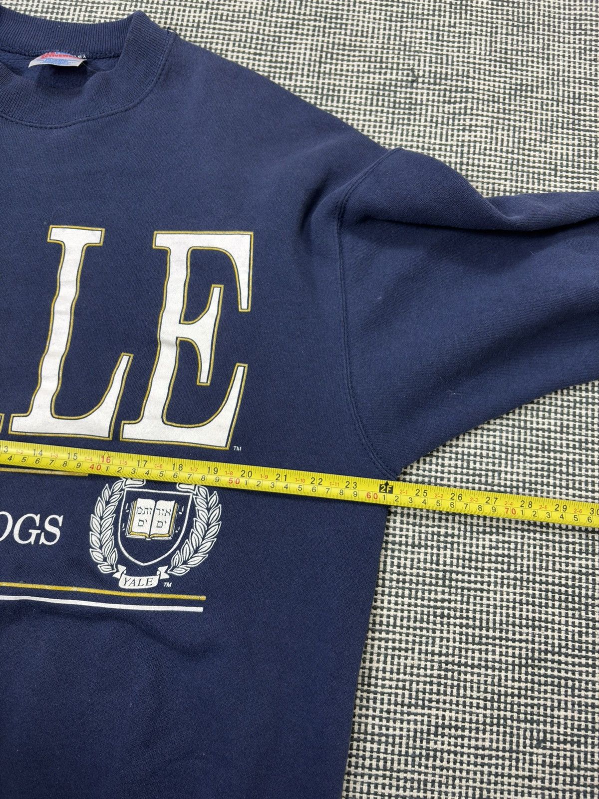 Hanes 1990s vintage Yale university NCAA football bulldogs sweatsh Size US XL / EU 56 / 4 - 6 Thumbnail