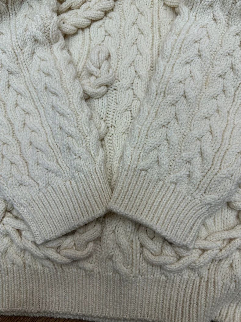 Loewe LOEWE White beige knit sweater Size S / US 4 / IT 40 - 2 Thumbnail