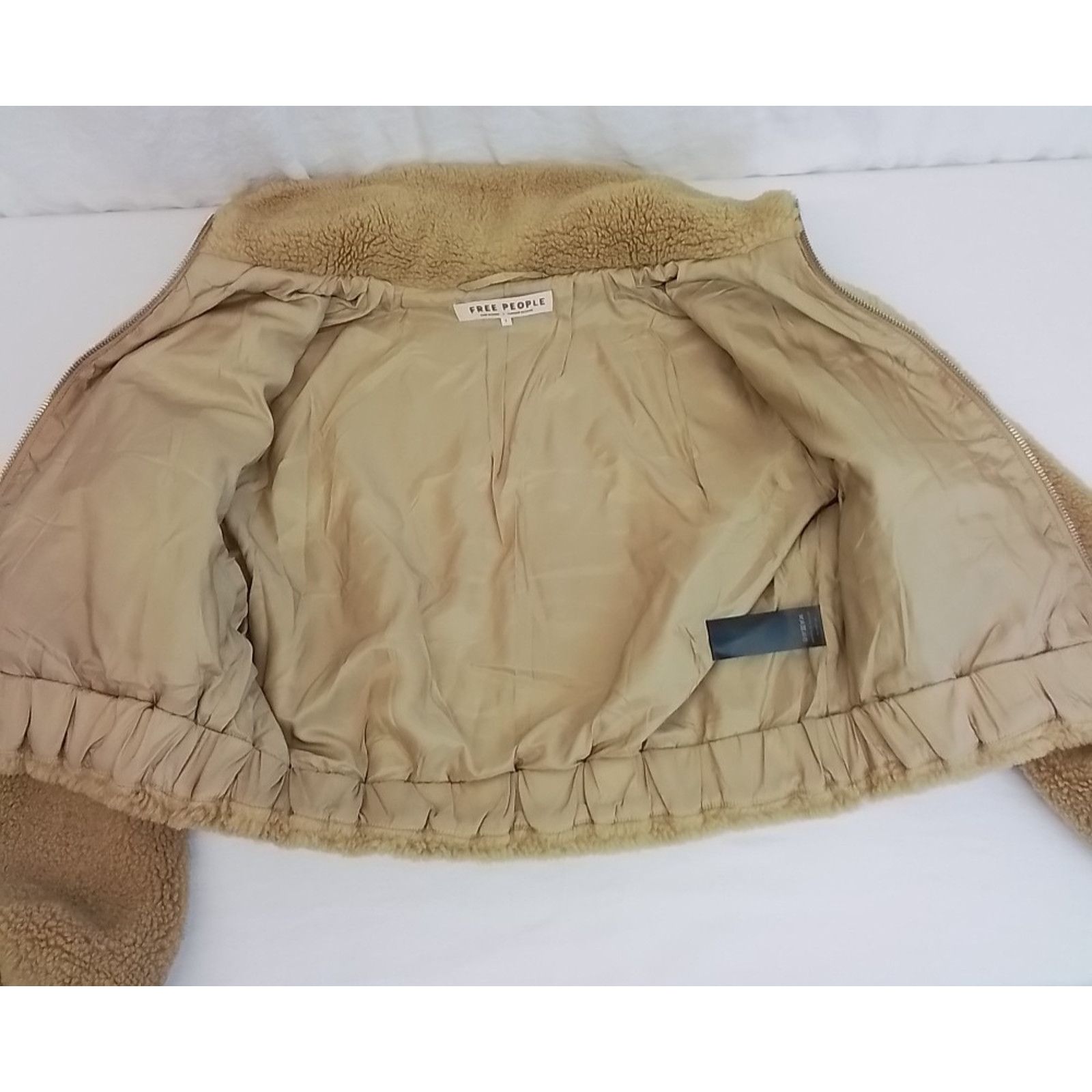 Free People Free People Sherpa Jacket Women's S Tan Brown Cropped NWT Size S / US 4 / IT 40 - 7 Thumbnail