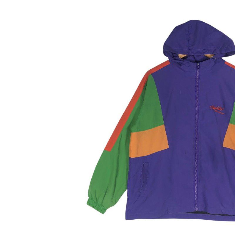 Japanese Brand Multi- Color Nylon Windbreaker Jacket Size US M / EU 48-50 / 2 - 3 Thumbnail