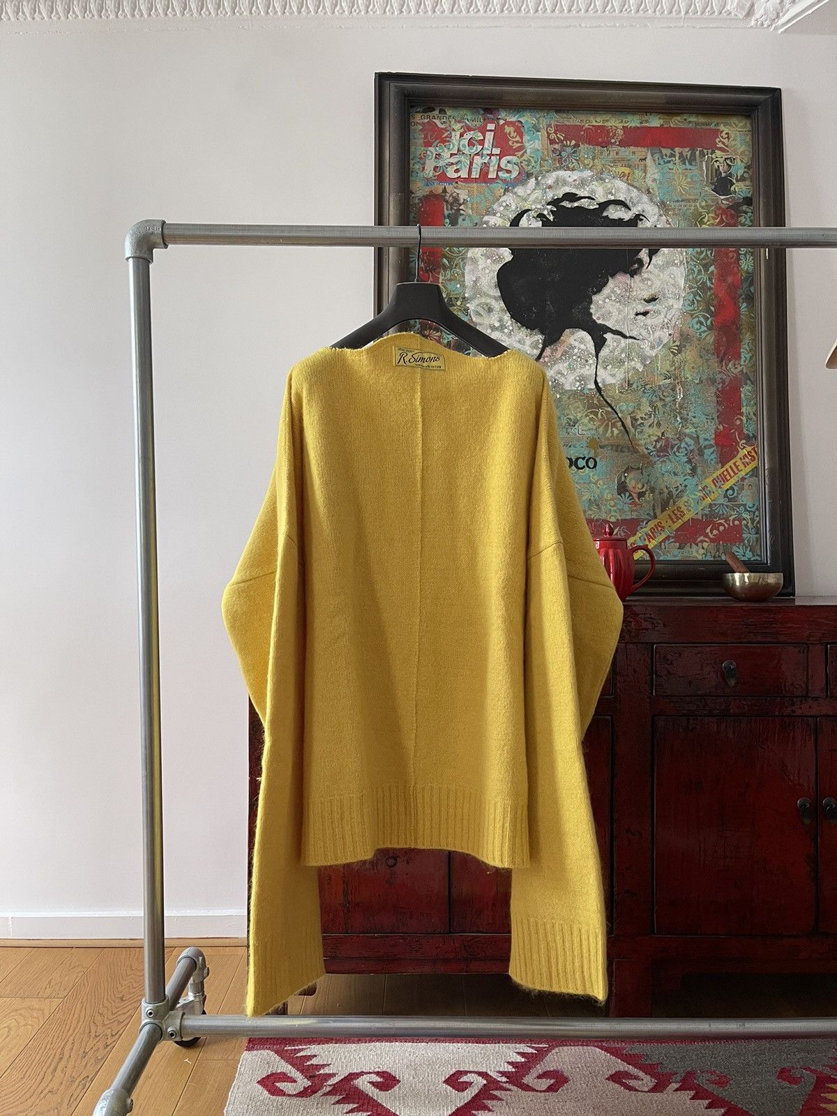 image of Raf Simons Aw21 Big Knit Sweater in Yellow, Men's (Size 2XL)