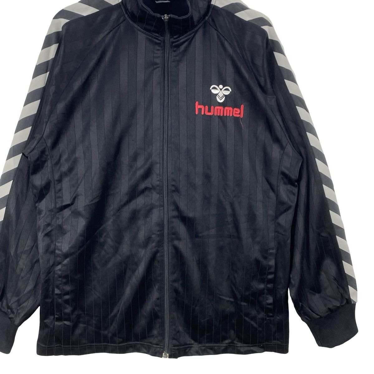 Hummel Vintage HUMMEL TRACK Jacket Chevron Striped Full Zip Size US XL / EU 56 / 4 - 5 Thumbnail