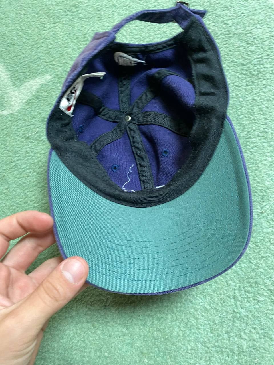 Nike Hats blue Vintage Nike Cap big logo Y2K streetwear Size ONE SIZE - 10 Thumbnail