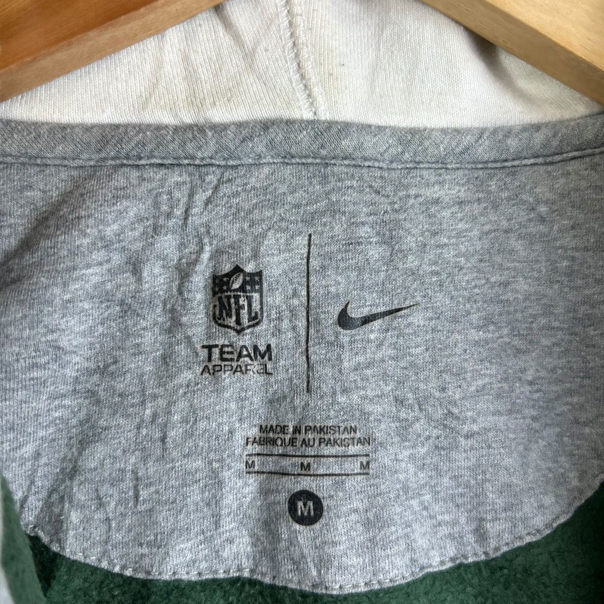Nike NIKE JETS NFL Full Zip Zipper Hoodie Green Medium Size US M / EU 48-50 / 2 - 3 Thumbnail