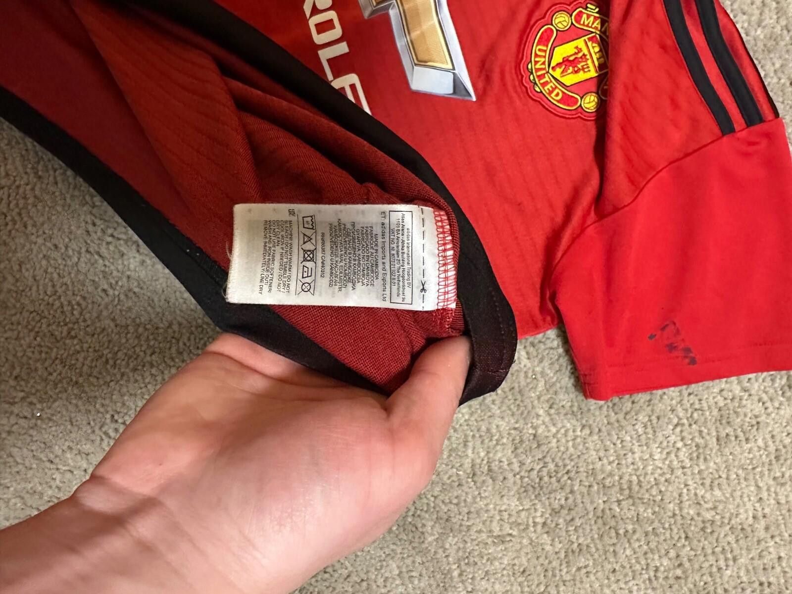 Adidas MANCHESTER UNITED 2018-19 HOME FOOTBALL SOCCER JERSEY SHIRT Size US L / EU 52-54 / 3 - 7 Thumbnail
