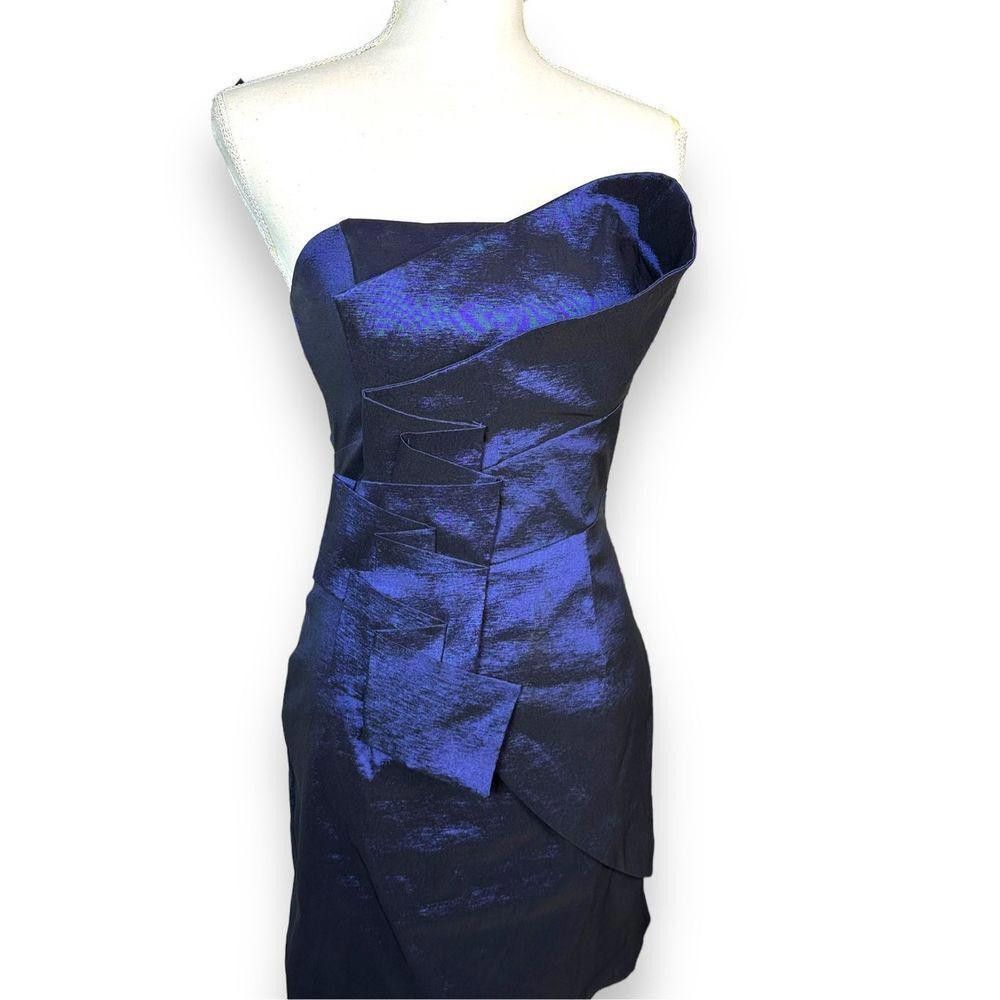 Designer Jessica McClintock Strapless Mini Dress Size S / US 4 / IT 40 - 6 Thumbnail