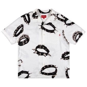 Supreme Supreme Studded Collars Rayon S/S Shirt Size US L / EU 52-54 / 3 - 1 Thumbnail