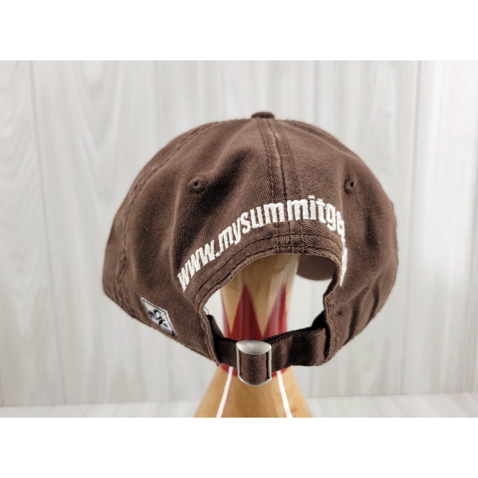 Vintage SUMMIT HUNTING TREESTAND Brown Trucker Hat Strapback Cap Logo Adjustable Men USA Deer Hunting Cap Size ONE SIZE - 7 Thumbnail