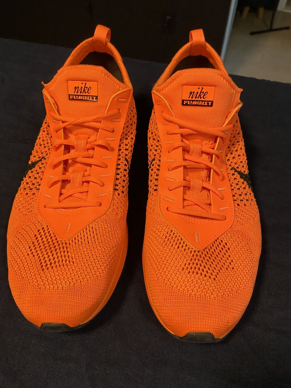 Nike Air Max Flyknit Racer Next Nature Orange/Black Size US 10.5 / EU 43-44 - 2 Thumbnail