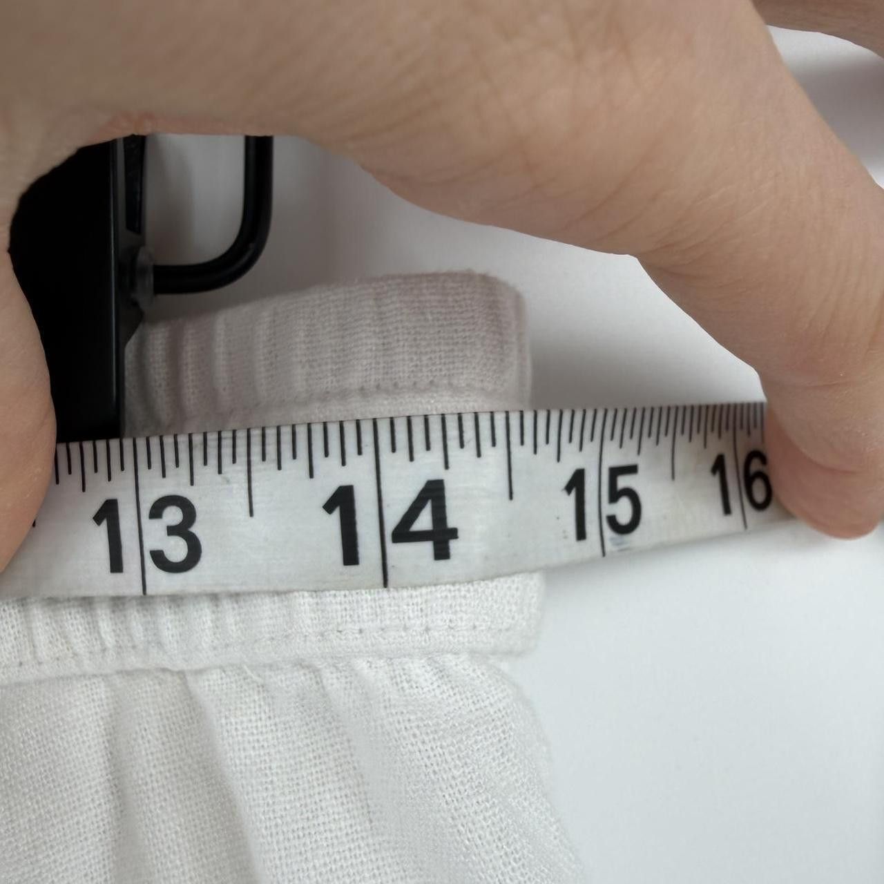 Other Caslon White Linen Blend Wide Leg Pants Size Small Size 28" / US 6 / IT 42 - 5 Thumbnail