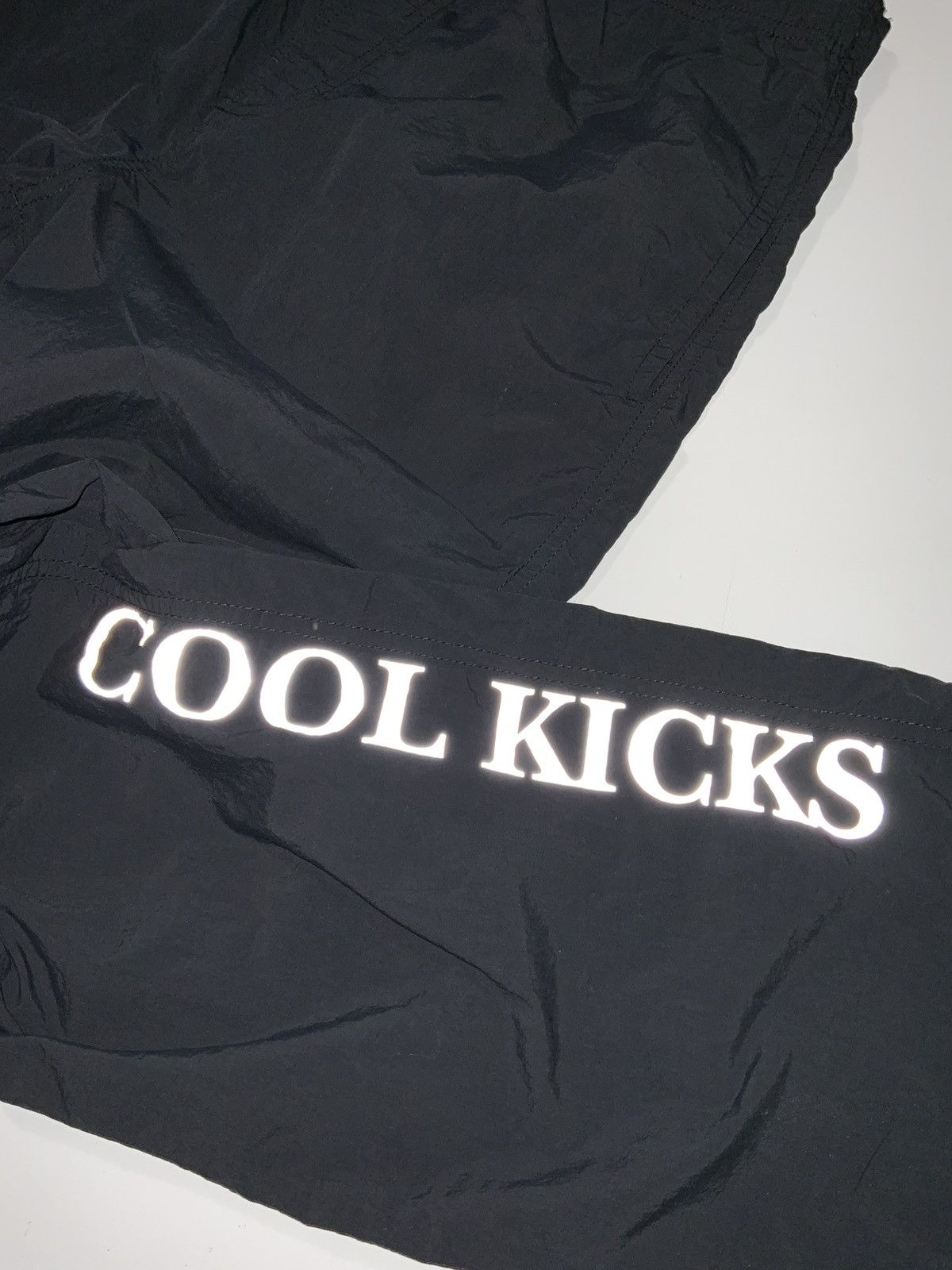Other CoolKicks Black Windbreaker Graphic Reflective Track Pants Size US 34 / EU 50 - 8 Thumbnail