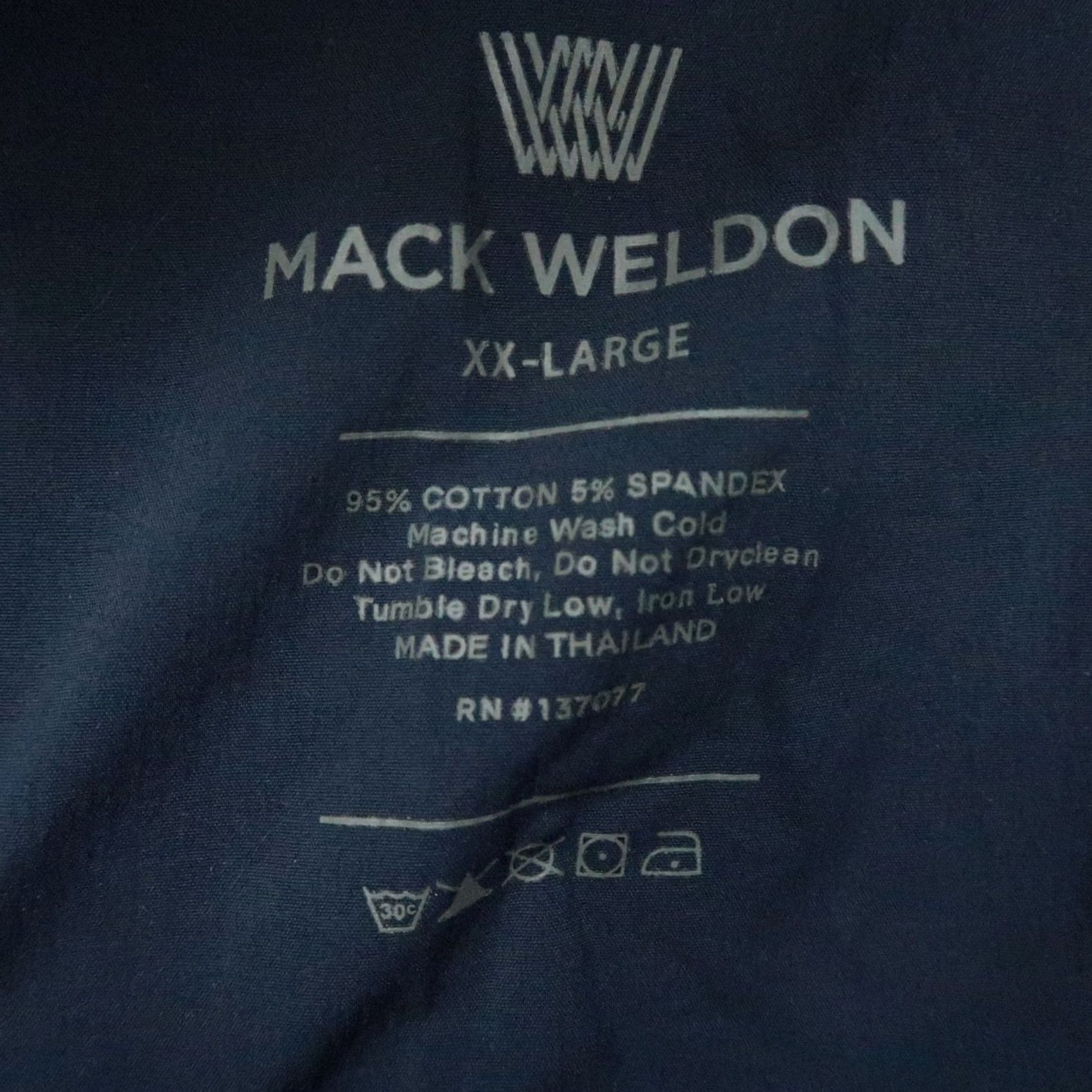 Vintage Mack Weldon Pants Mens XXL Blue Ace Jogger Athletic Stretch Zip Pocket Size US 39 - 3 Thumbnail