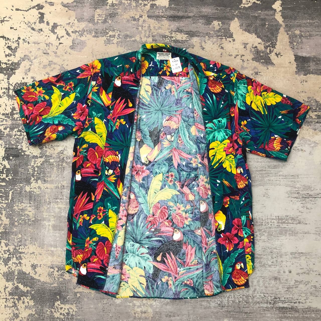Arts & Science × Vintage T452 SQUARE CIRCLE x PHONOGRAPH TROPICAL MOTIF SHIRTS Size US M / EU 48-50 / 2 - 4 Thumbnail