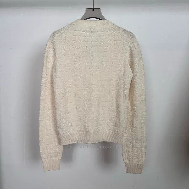 Hermes Hermes ivory H all-print wool knitted top Size XXS / US 00 / IT 34 - 2 Thumbnail