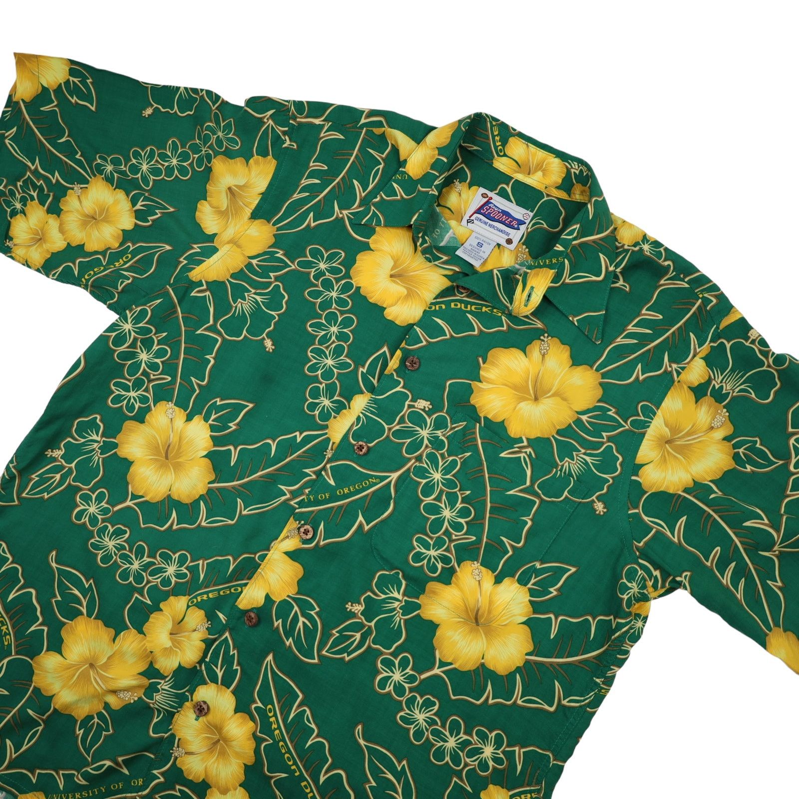 Reyn Spooner × Vintage Vintage Reyn Spooner University of Oregon Hawaiian Shirt Size US S / EU 44-46 / 1 - 2 Thumbnail