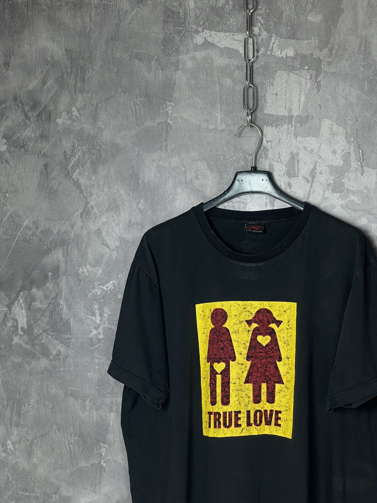 Vintage Vintage American Humour T shirt Faded “True Love” 90s Tee Size US L / EU 52-54 / 3 - 3 Thumbnail
