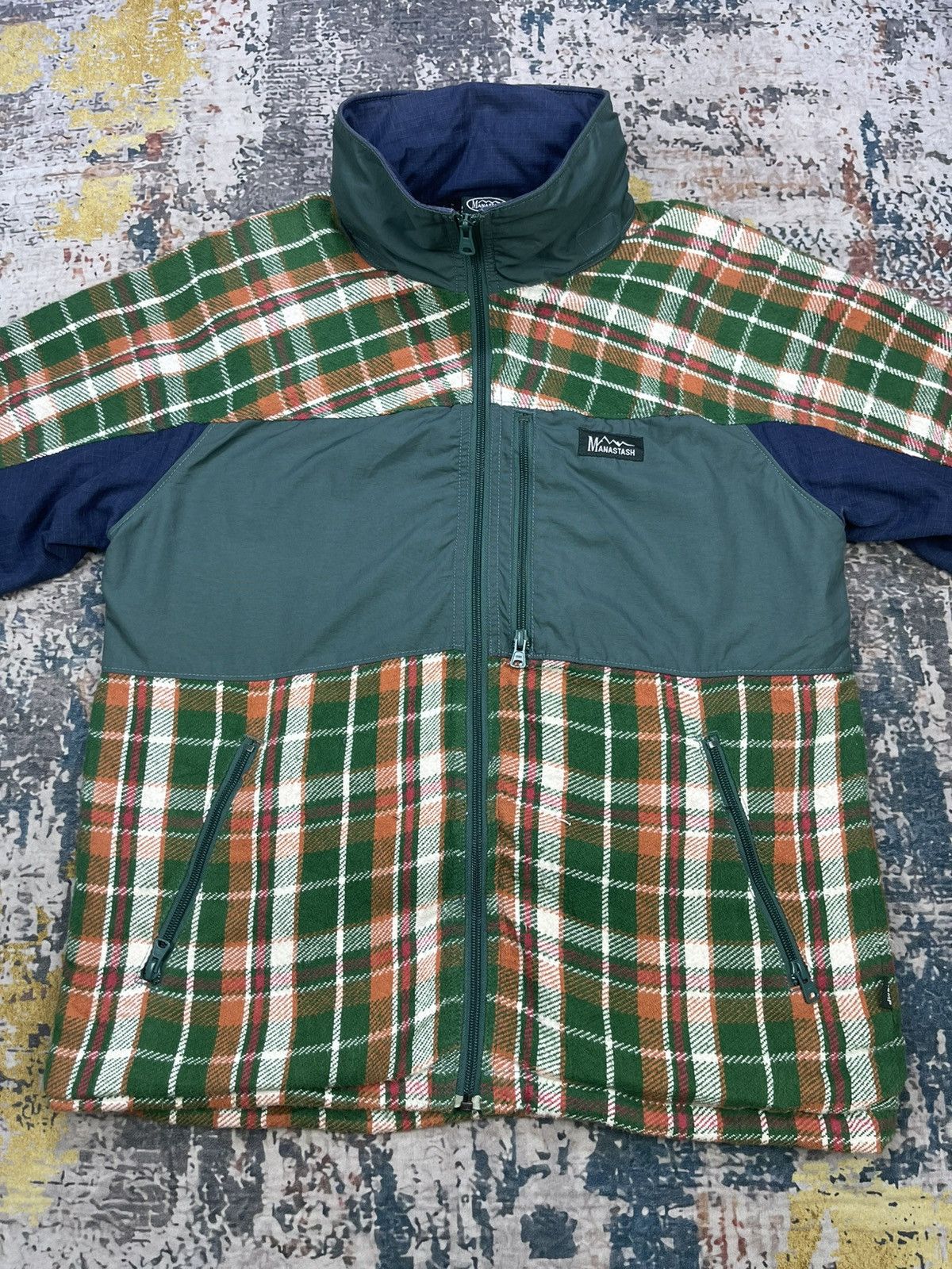 Manastash Manastash Hemp Fibre Green Plaid Jacket Size US M / EU 48-50 / 2 - 5 Thumbnail