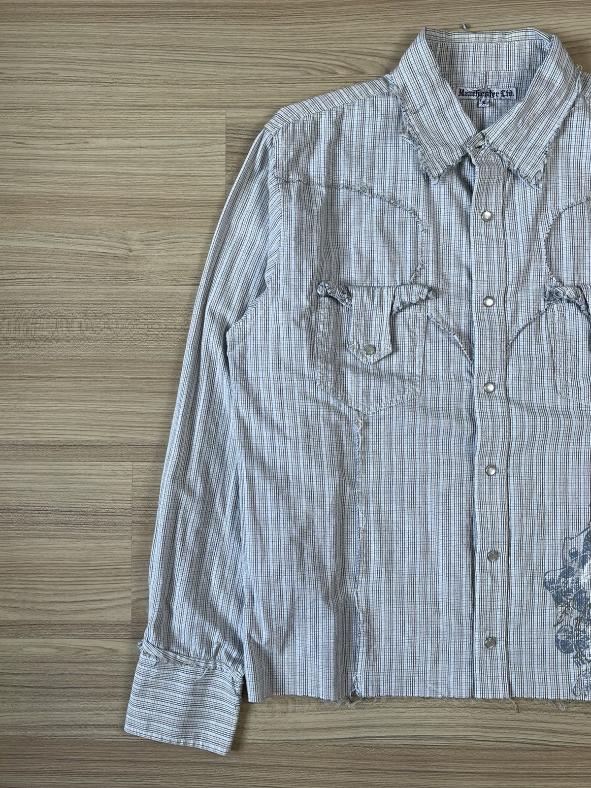 Japanese Brand Y2K Manchester LTD Long Sleeve Shirt Size US S / EU 44-46 / 1 - 7 Thumbnail