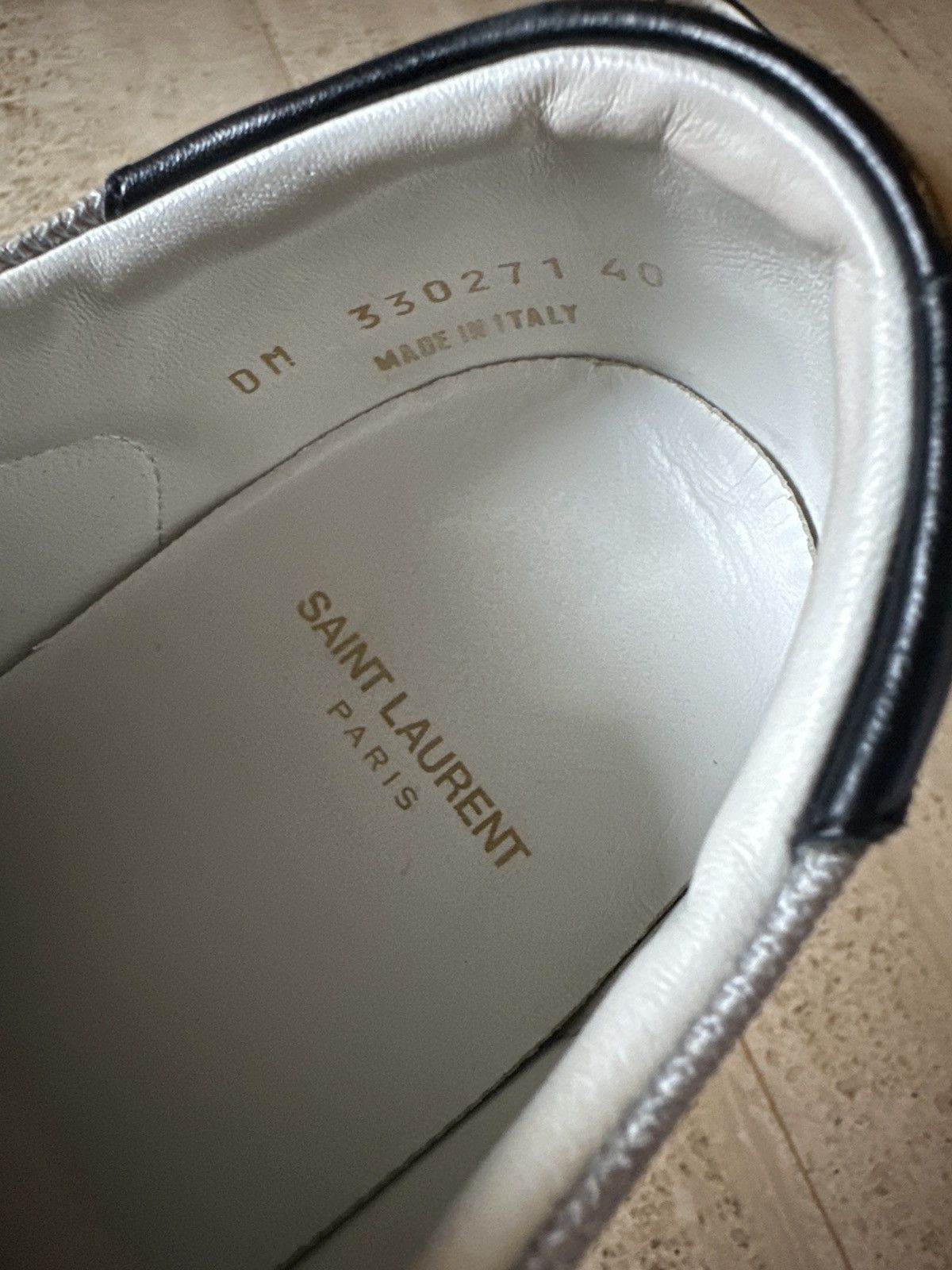 Saint Laurent Paris Saint Laurent SL/04 Low Cut Leather and Mesh Sneaker Size US 7.5 / EU 40-41 - 5 Thumbnail