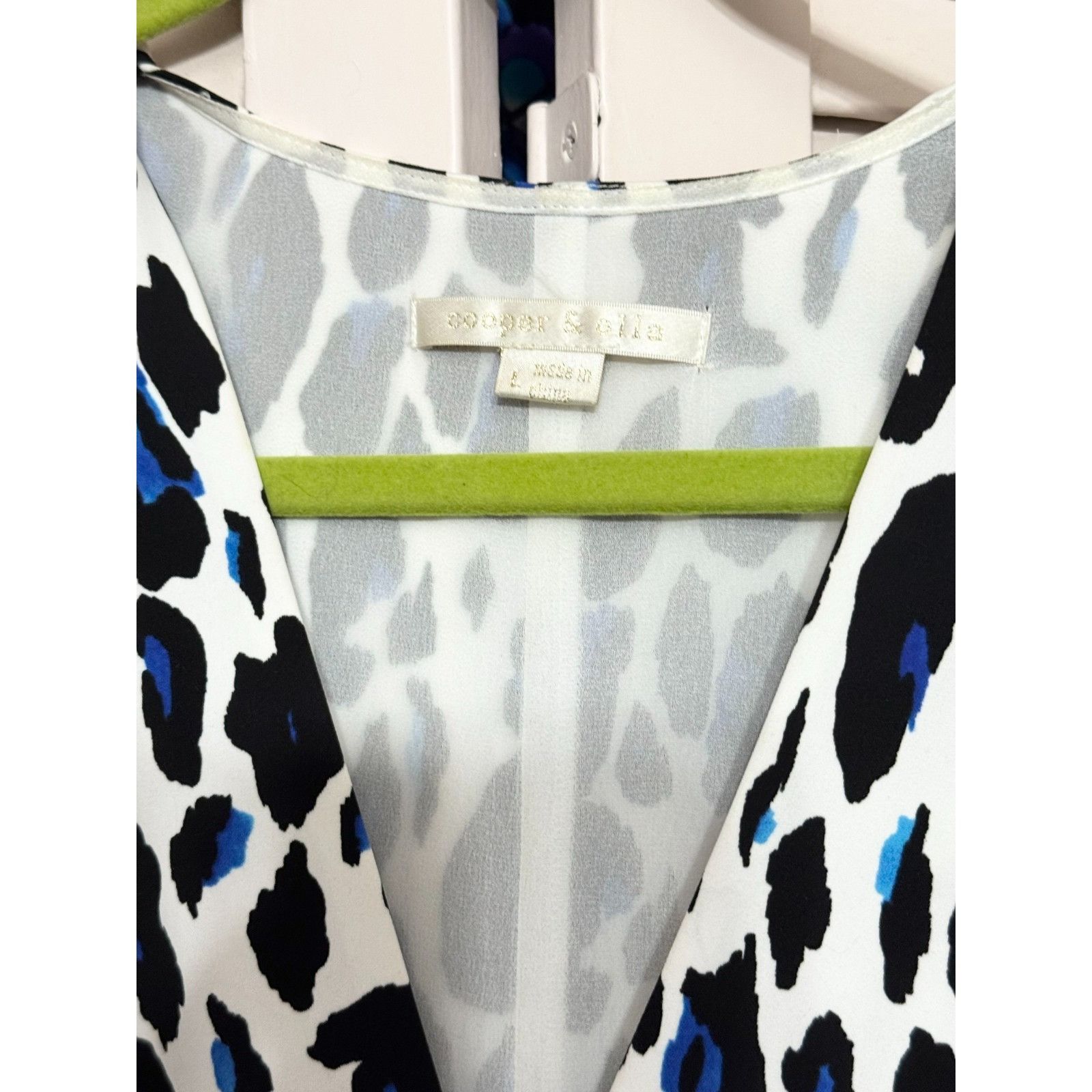 Other NWT Cooper & Ella Blue Leopard Cheetah Animal Print Dress L Size L / US 10 / IT 46 - 7 Thumbnail