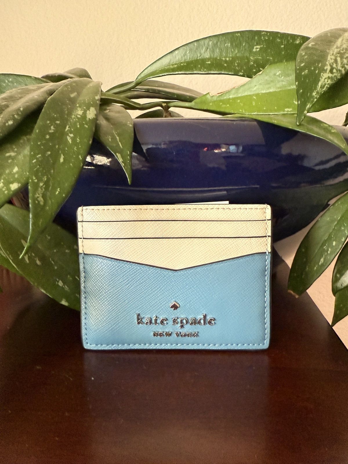 Kate Spade Kate Spade Teal and Cream Card Holder Size ONE SIZE - 3 Thumbnail