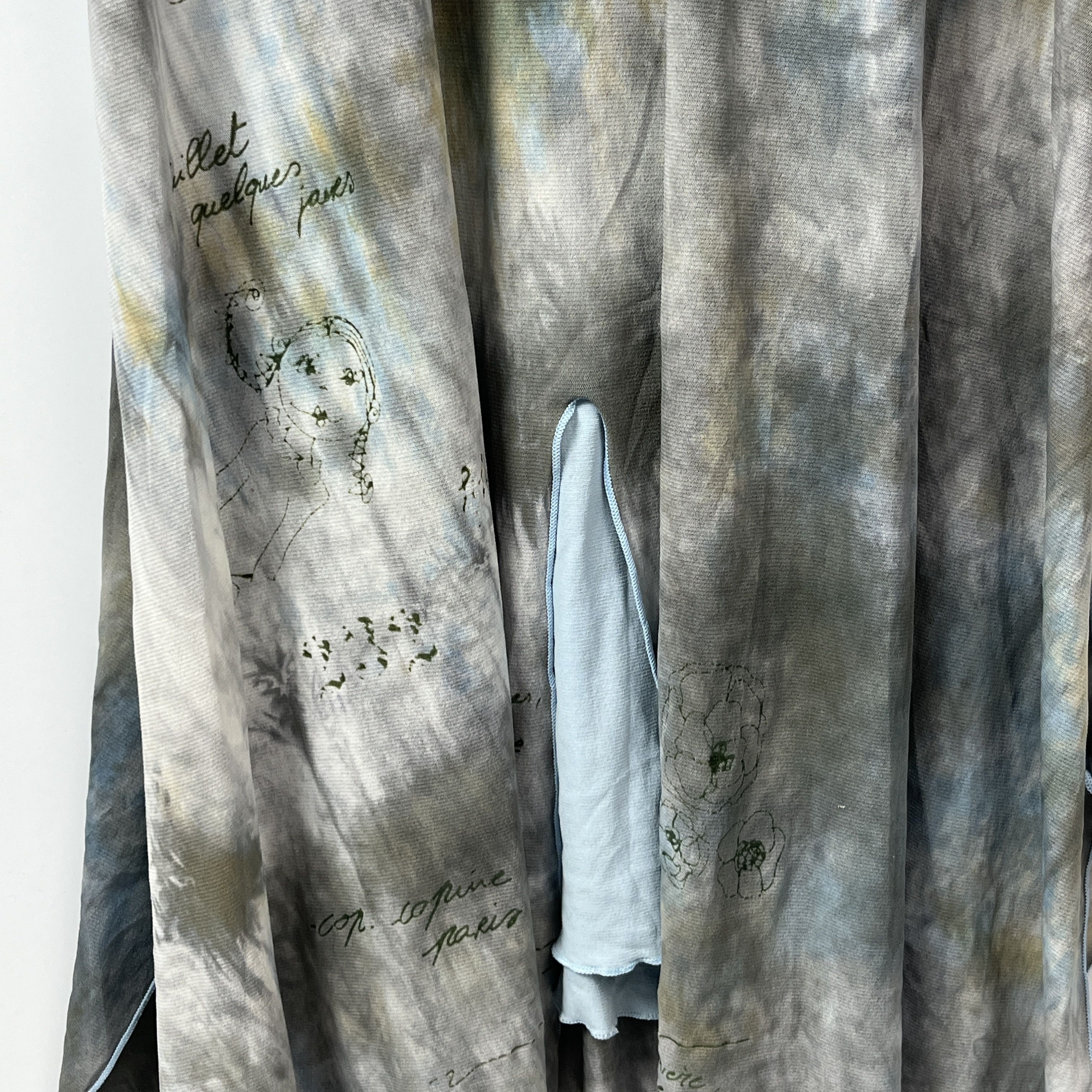 Cop Copine Cop Copine Vintage Y2K 2000s Dyed Asymmetric Mesh Long Dress Size M / US 6-8 / IT 42-44 - 9 Thumbnail
