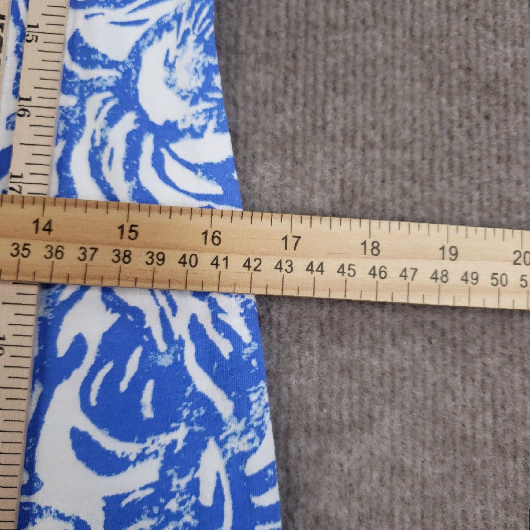 Lilly Pulitzer VINTAGE Lilly Pulitzer Marlowe Dress Womens XS Blue Geometric Casual Cap Sleeve Shift T-Shirt Dress Size XS / US 0-2 / IT 36-38 - 4 Thumbnail