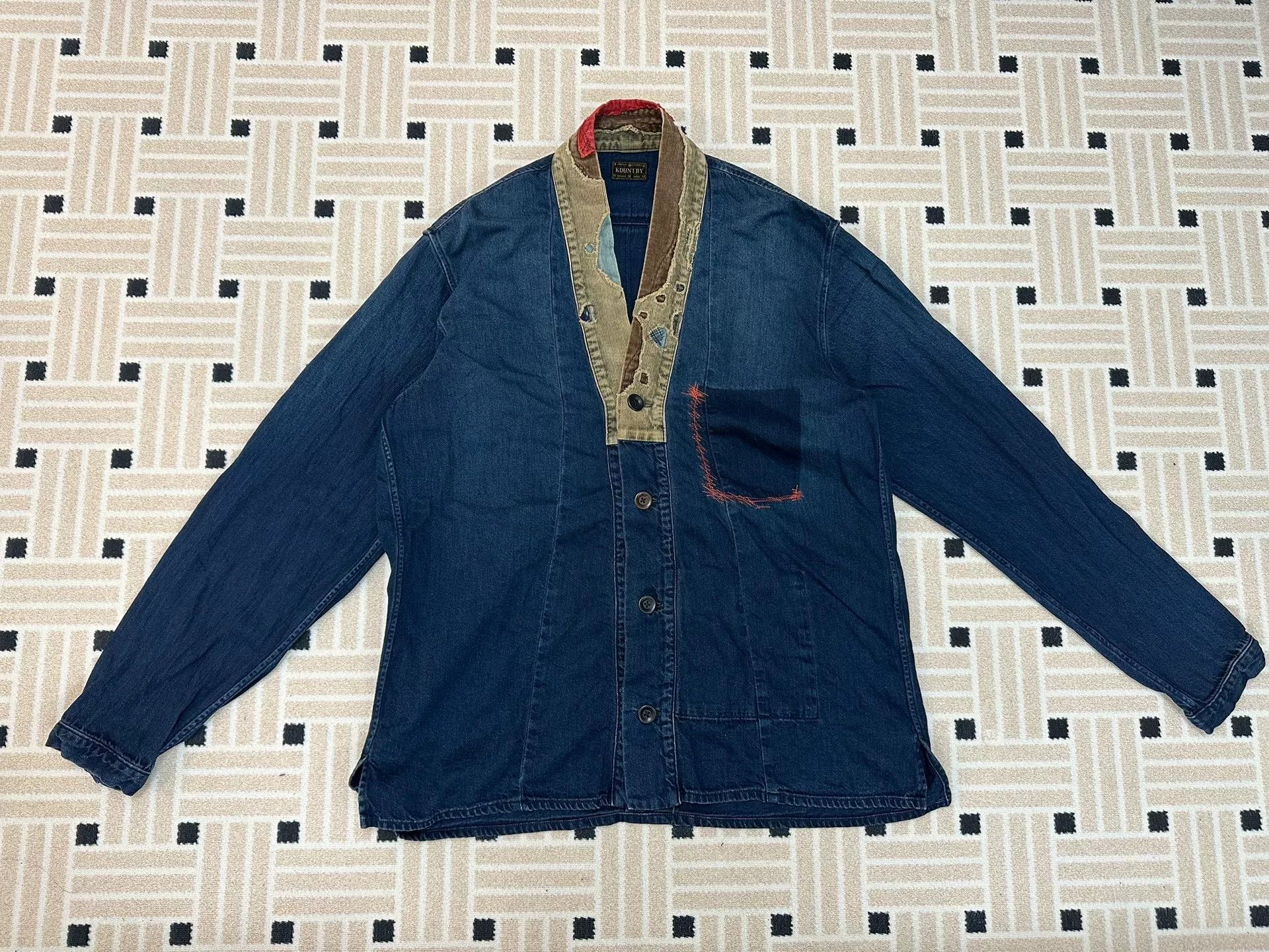 Kapital KAPITAL EK-759 Patchwork Distressed Haori Size US XL / EU 56 / 4 - 1 Thumbnail