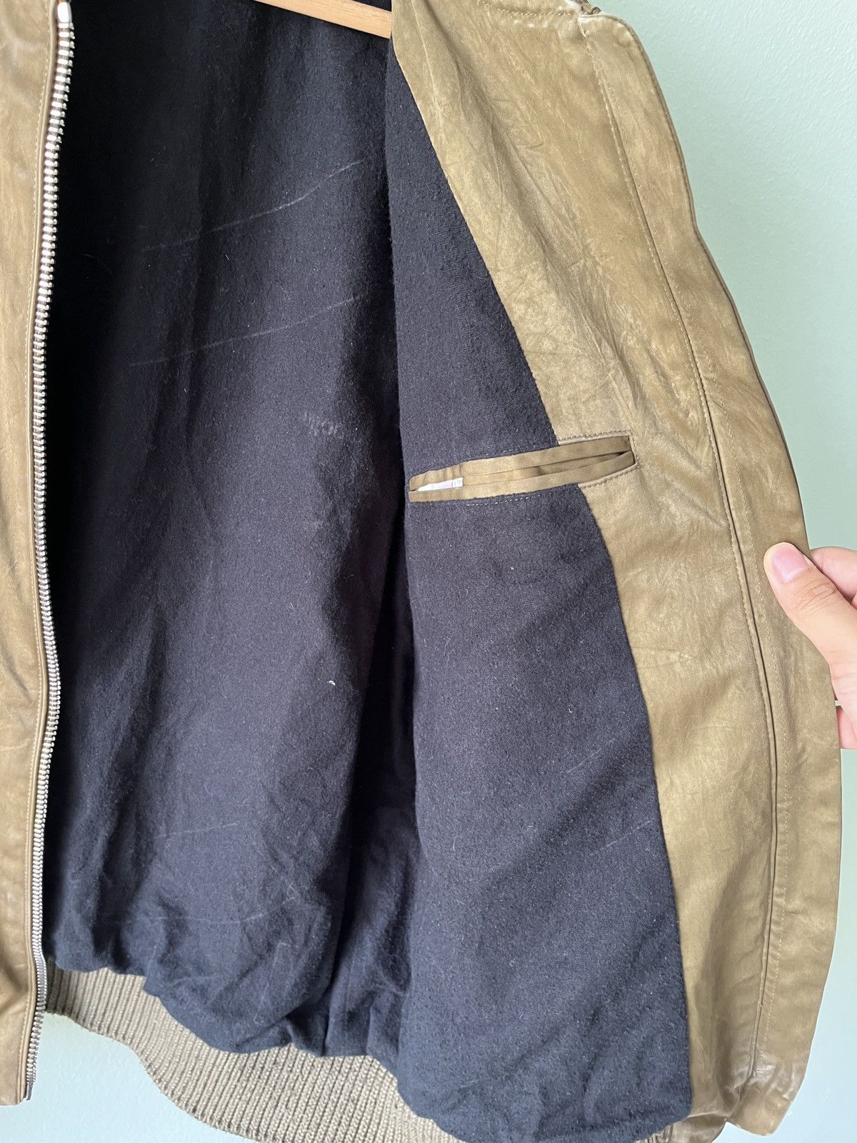 Diesel Black Gold Diesel Black Gold Bomber Leather Jacket Size US M / EU 48-50 / 2 - 7 Thumbnail