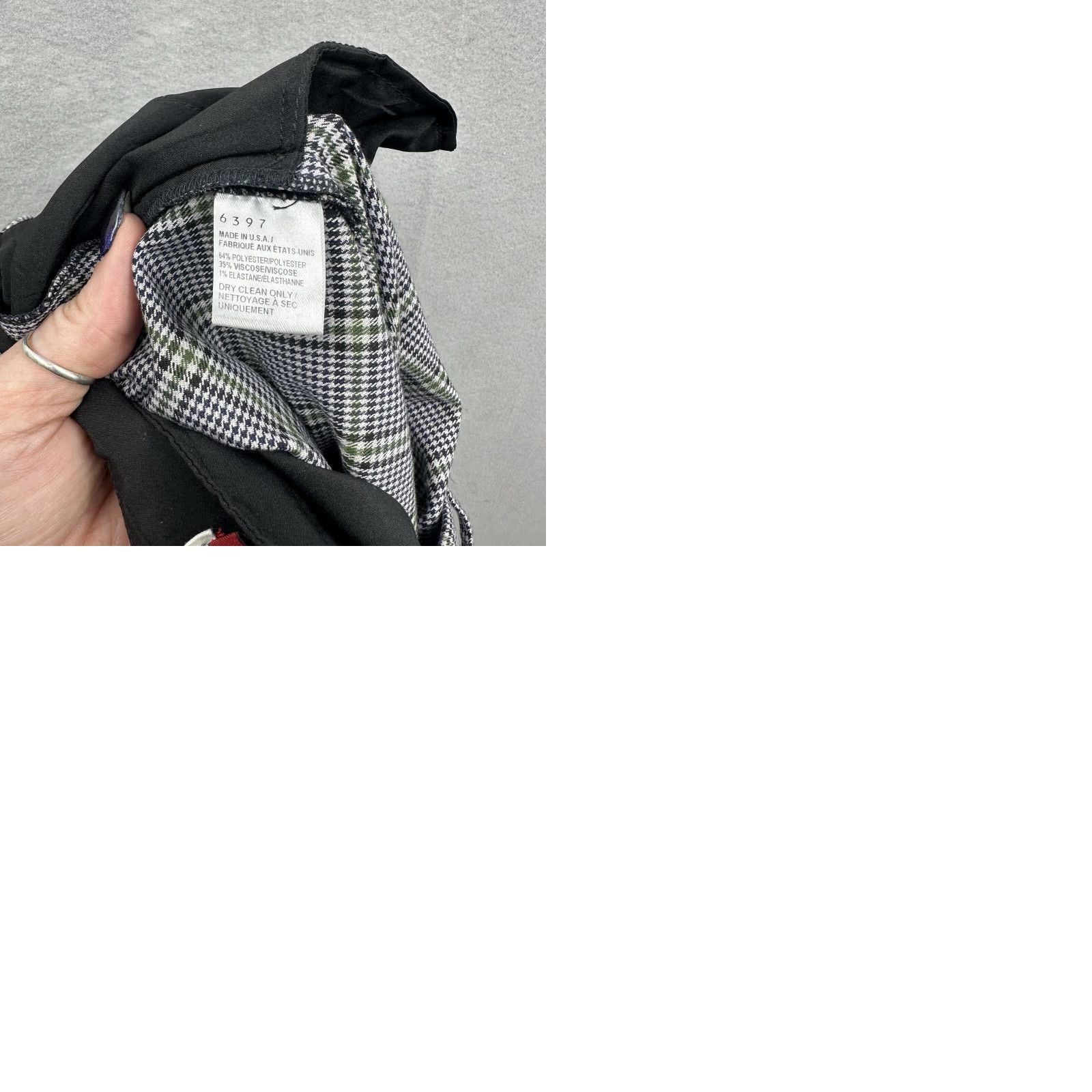 6397 6397 Pants Trousers Womens 4 Plaid Ankle Taper Brown Houndstooth Wool 96% Elastane 4% Slim Front Regular Homespun 80s 90s Hipster Women Size 27" / US 4 / IT 40 - 10 Thumbnail
