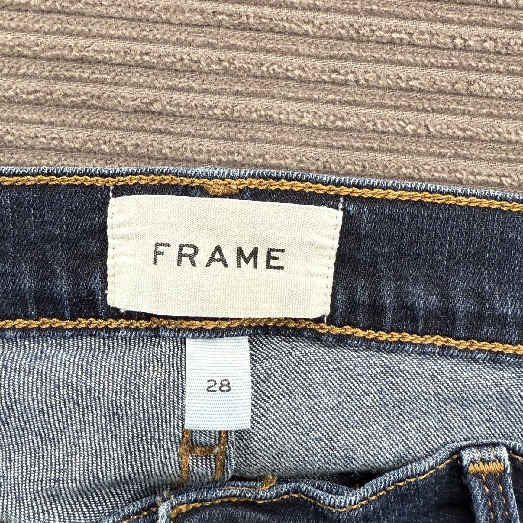 Frame VINTAGE FRAME Jeans Womens 28 Le Skinny de Jeanne Dark Wash Stretch Denim Wellington Size 28" / US 6 / IT 42 - 3 Thumbnail