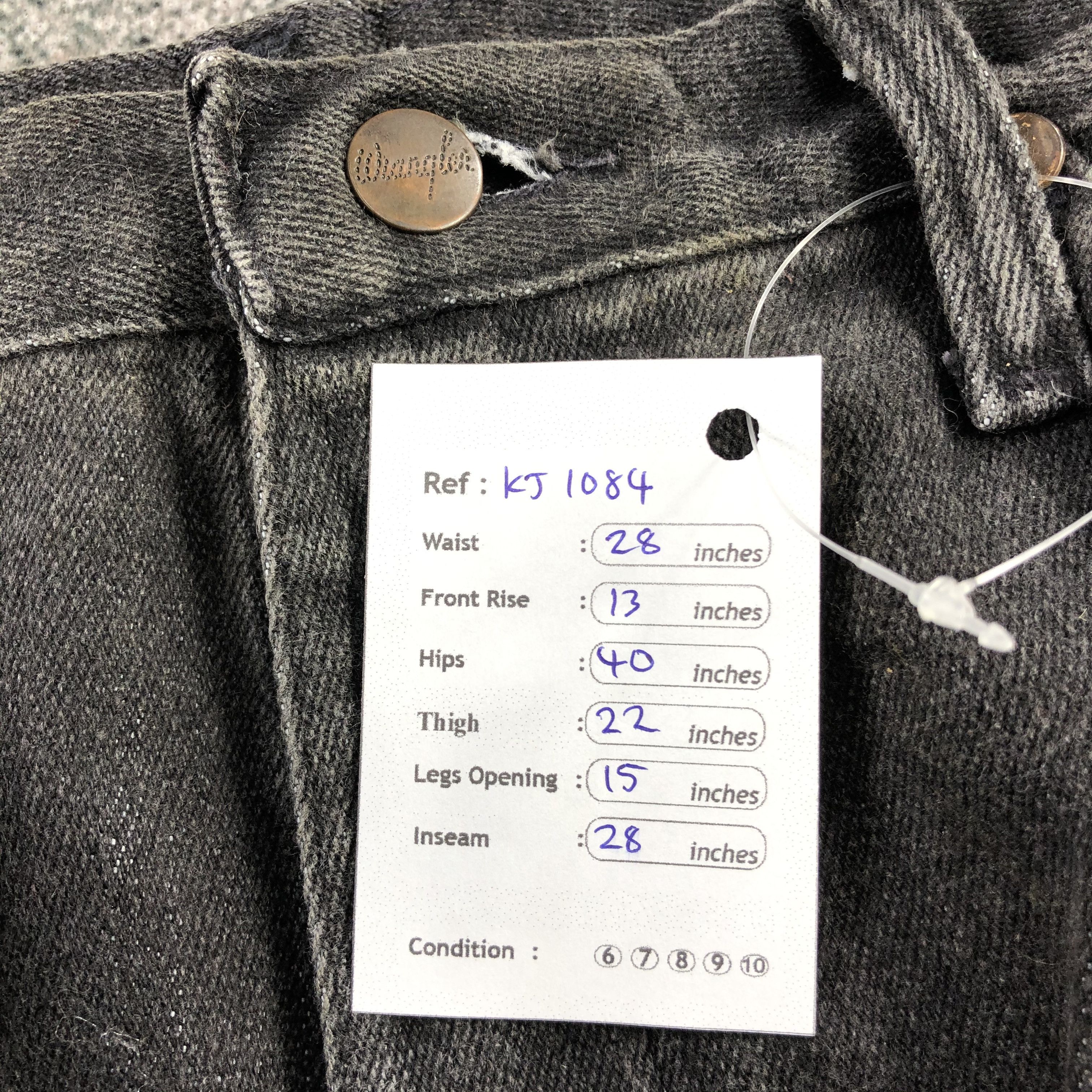 Vintage Vintage 80s Wrangler Jeans Faded Black Denim KJ1084 Size US 28 / EU 44 - 10 Thumbnail