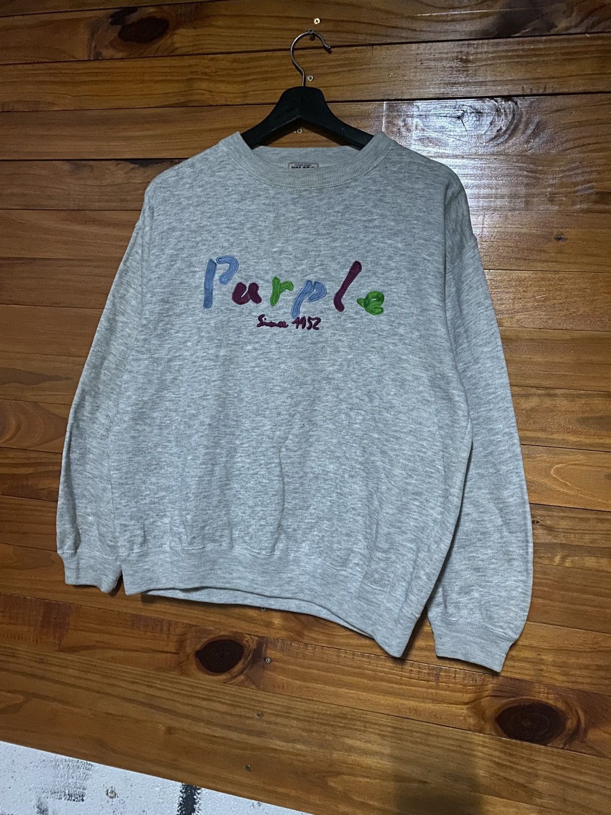 Vintage Vintage Yolors Purple Since 1952 Grey Crewneck Sweatshirt Size US S / EU 44-46 / 1 - 4 Thumbnail