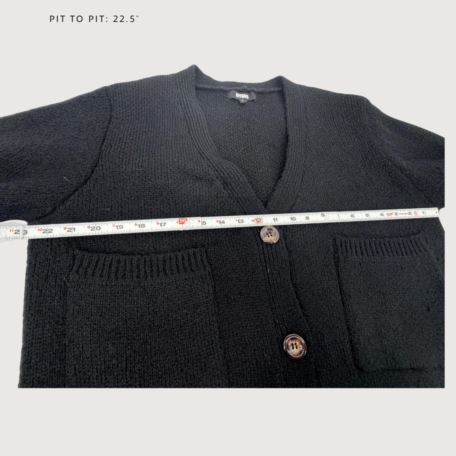 Other Apparis Marcella Oversized Black Cardigan Sweater Size S Size S / US 4 / IT 40 - 6 Thumbnail