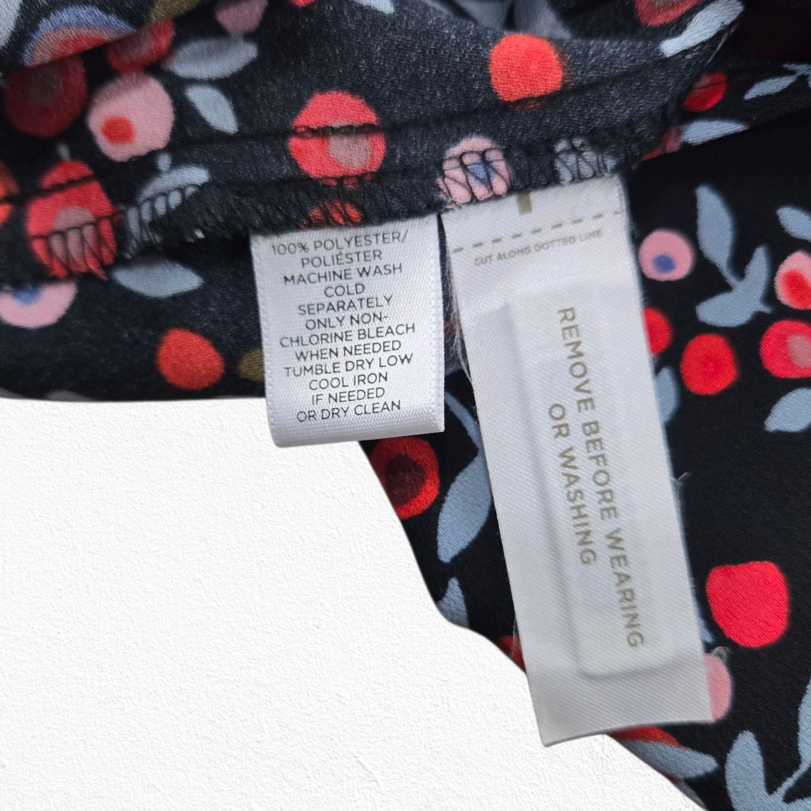 Loft LOFT Black Floral Berry Print Retro Dress Size Small Size S / US 4 / IT 40 - 10 Thumbnail