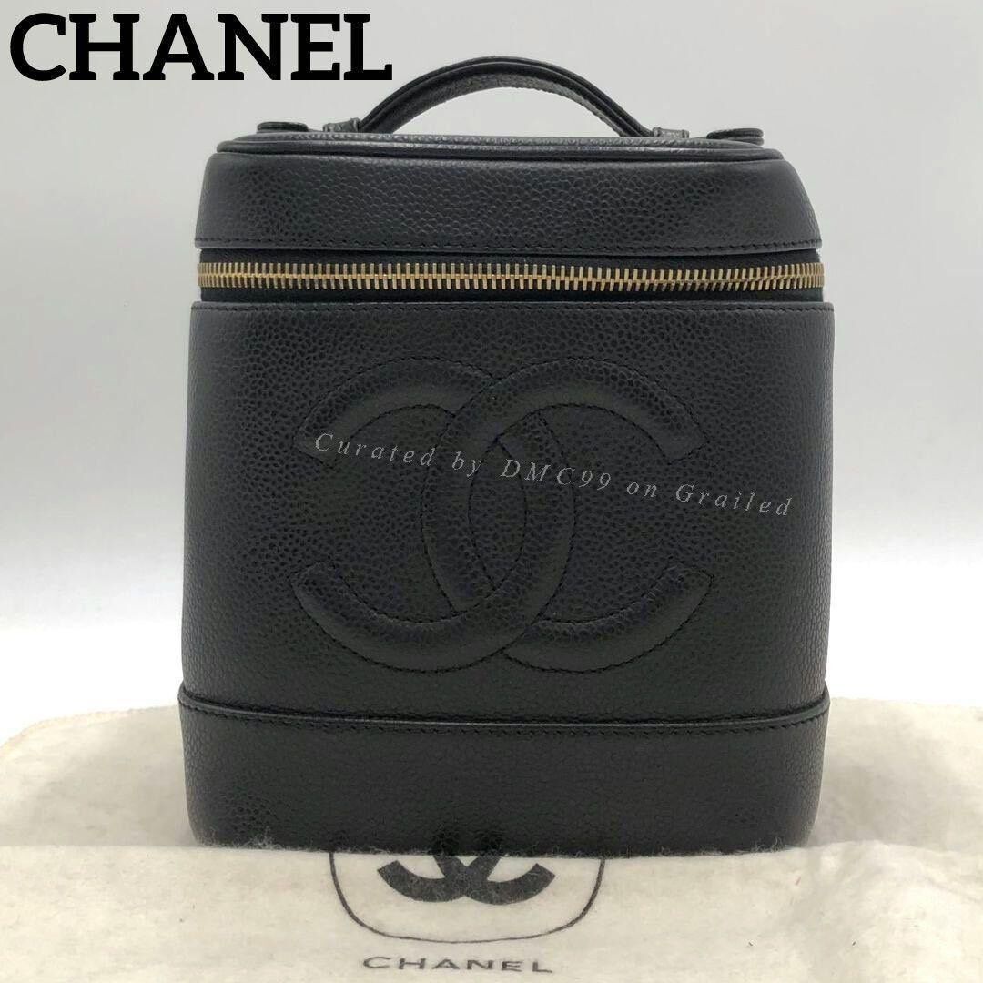 Chanel Chanel Vintage Caviar Black Gold Handbag Size ONE SIZE - 1 Thumbnail