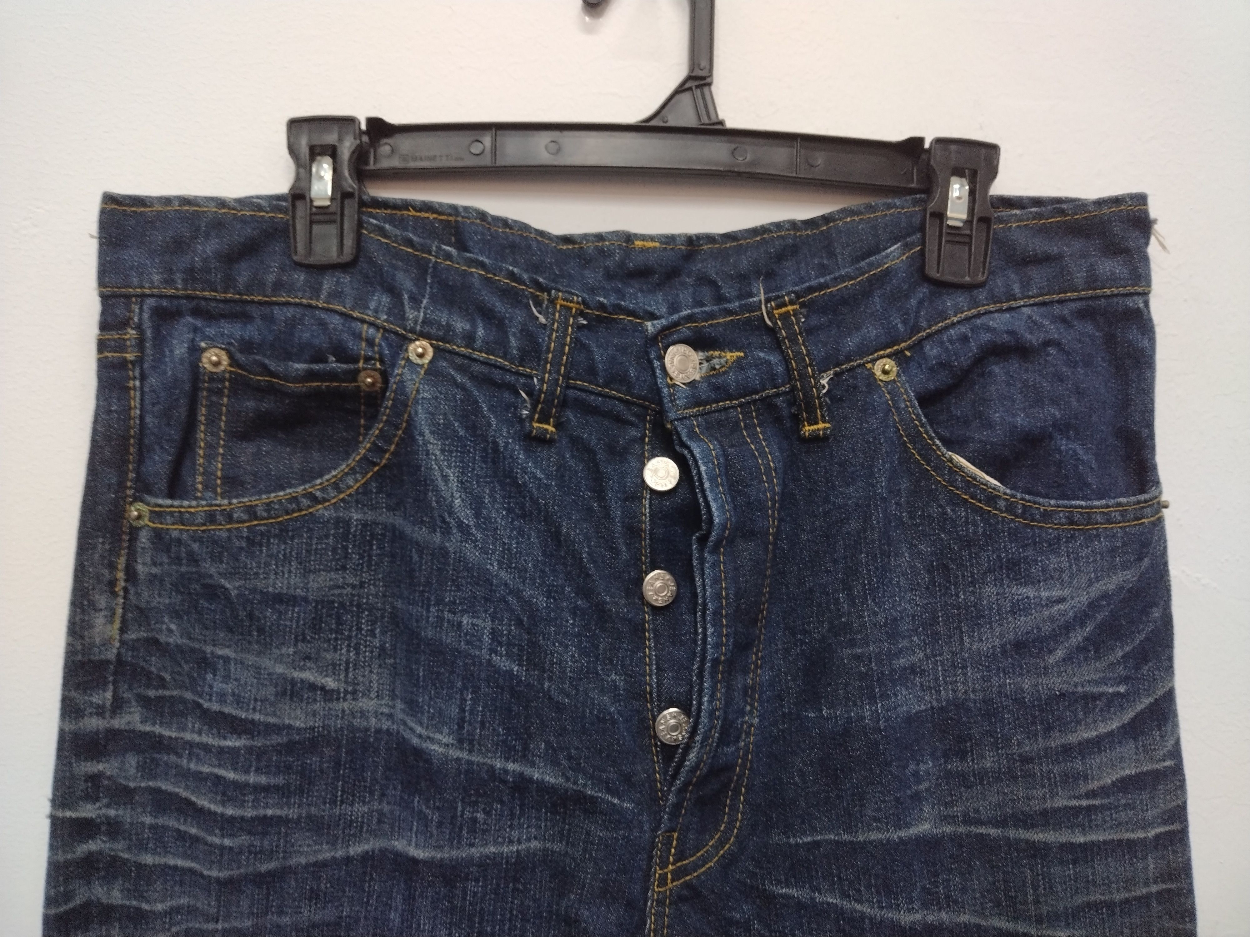 Justin Marvelous awesome Distressed like new Justin BOOT CUT jeans Size US 34 / EU 50 - 10 Thumbnail