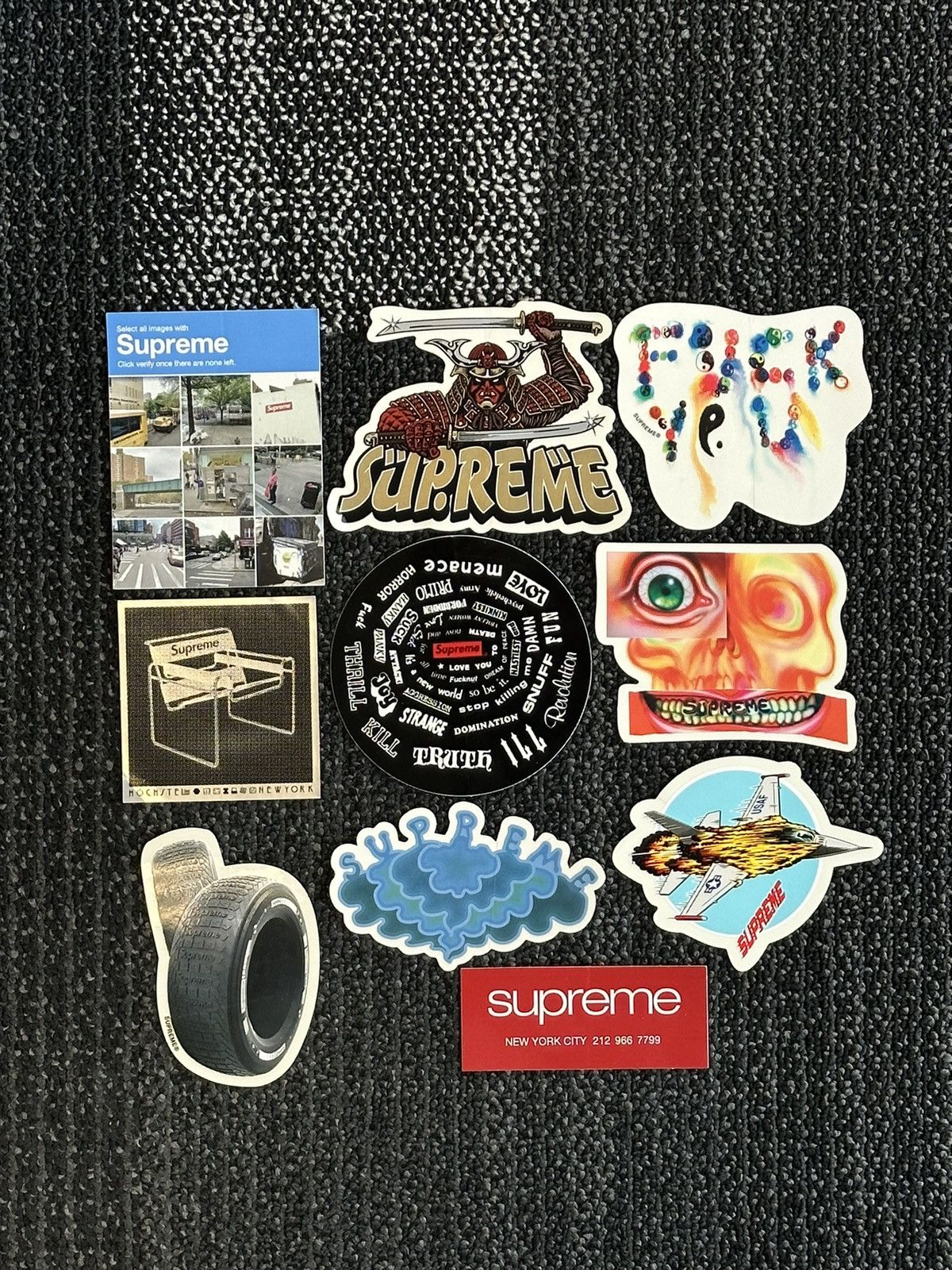 Supreme 10x Supreme Stickers Lot | Grailed