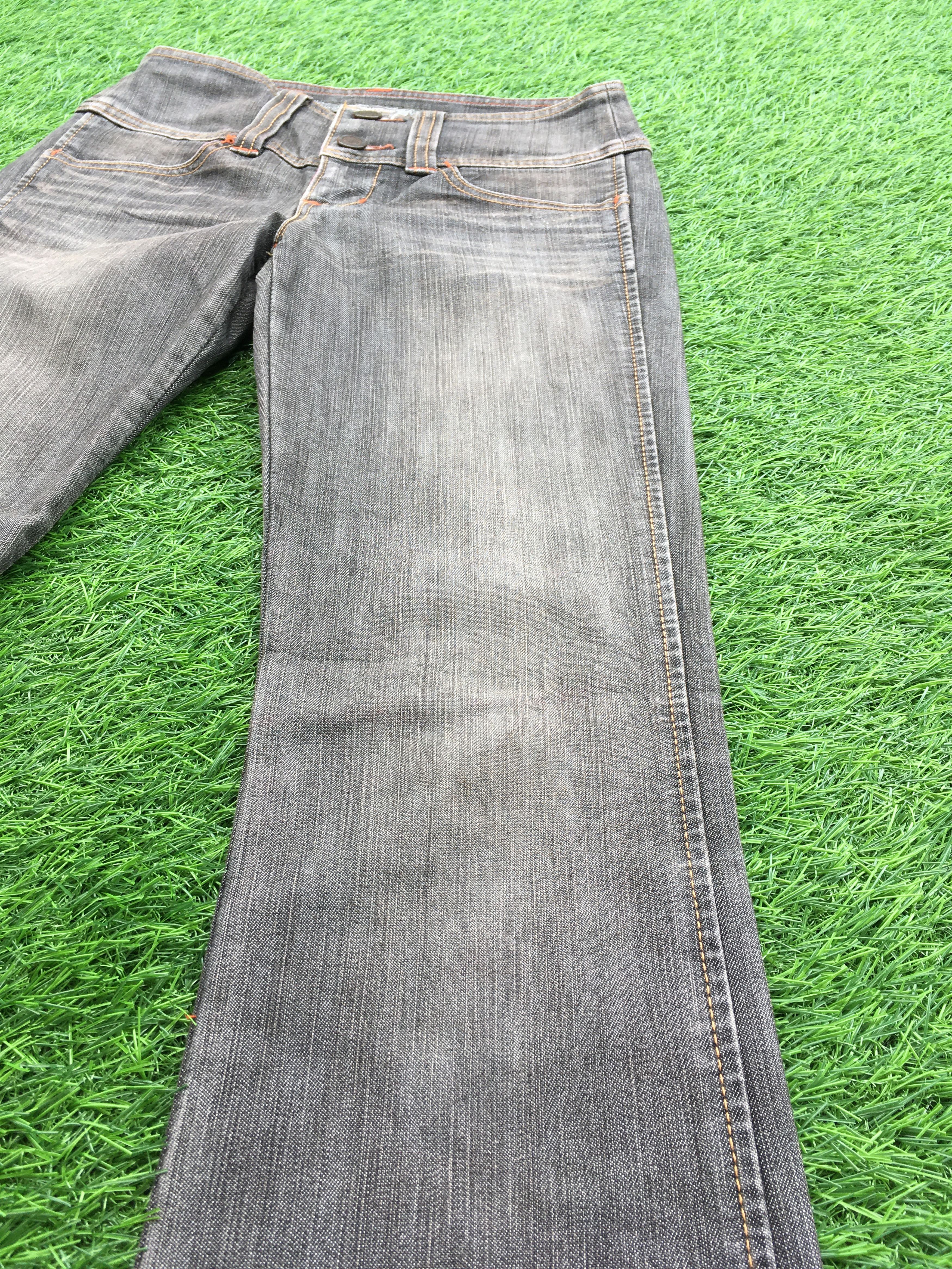 Japanese Brand Y2K Low Rise Flare Jeans D-1033 Size 22" - 7 Thumbnail