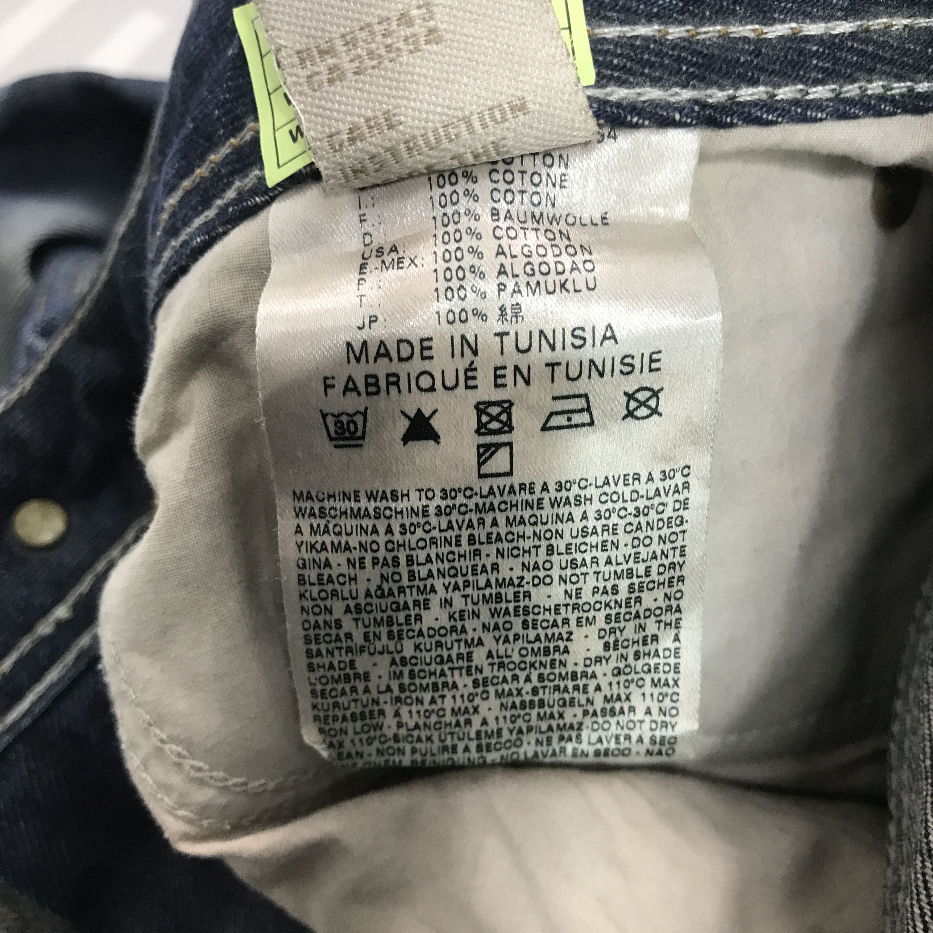 Diesel × Vintage Vintage Diesel Industry Denim faded jeans pants Size US 29 - 16 Thumbnail