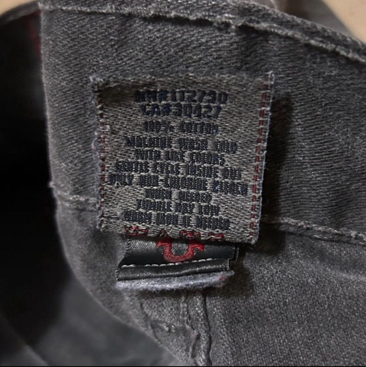 True Religion TRUE RELIGION WASHED GREY RELAXED DENIM JEANS Size US 32 / EU 48 - 7 Thumbnail