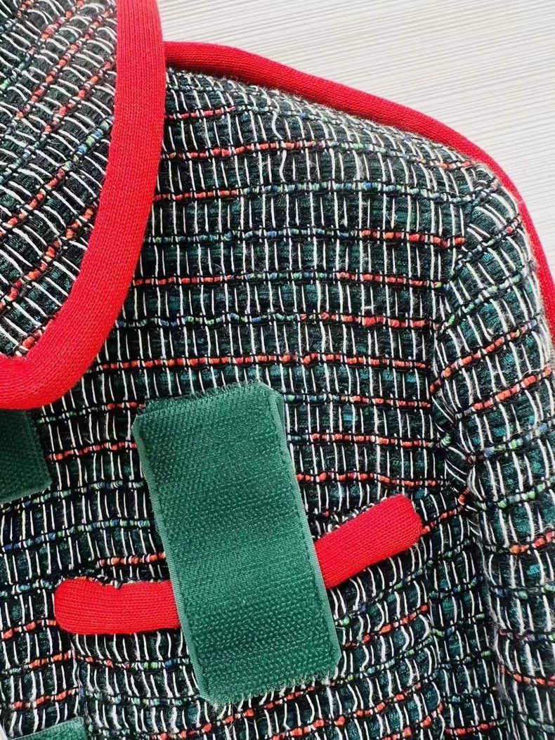 Chanel Chanel Circuit series red and green color matching tweed j Size XXS / US 00 / IT 34 - 3 Thumbnail