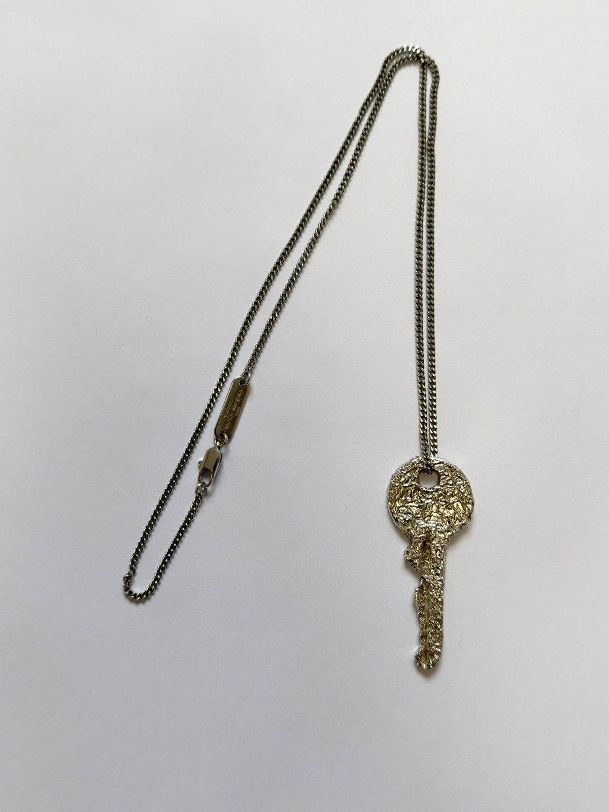 Maison Margiela S/S 10 ‘Silver Foil Key’ Chain Necklace Size ONE SIZE - 8 Thumbnail