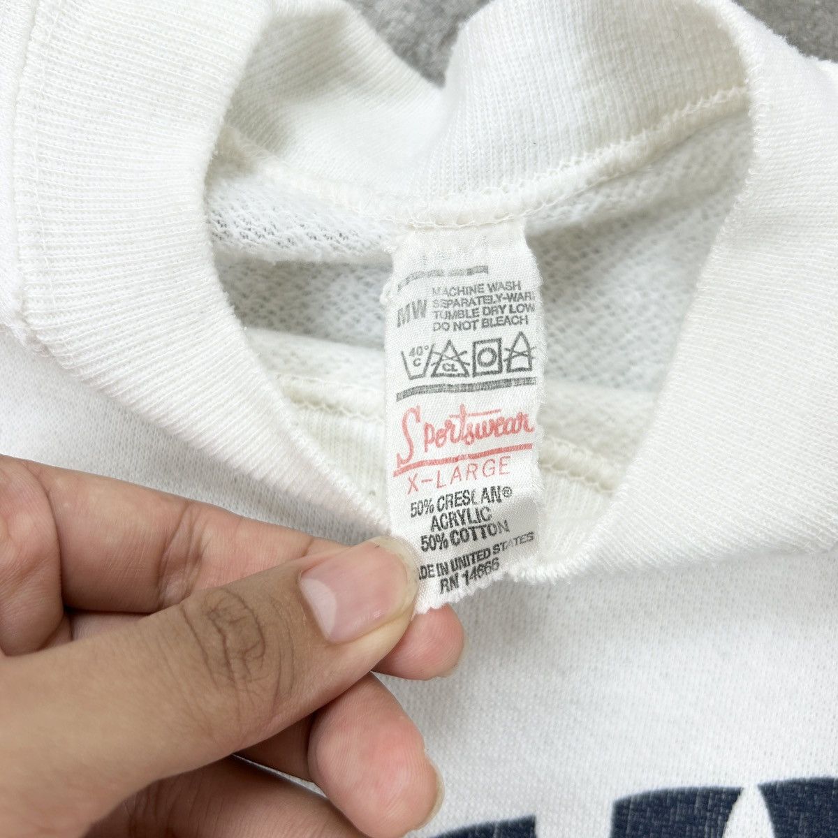 Vintage 1980s Wording Sweatshirt Size US L / EU 52-54 / 3 - 9 Thumbnail
