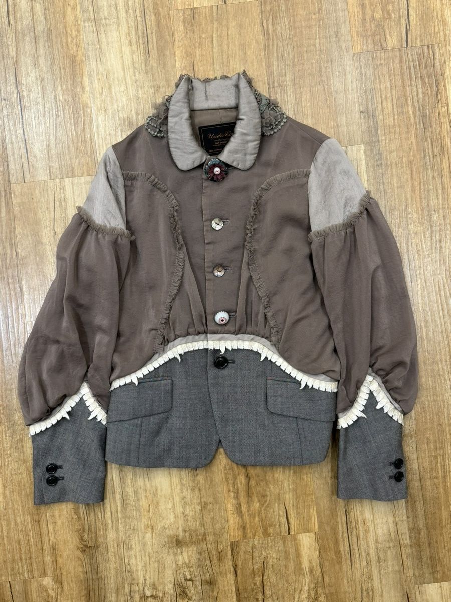 image of Undercover Ss05 "but Beautiful Il" Blazer in Grey, Women's (Size Small)