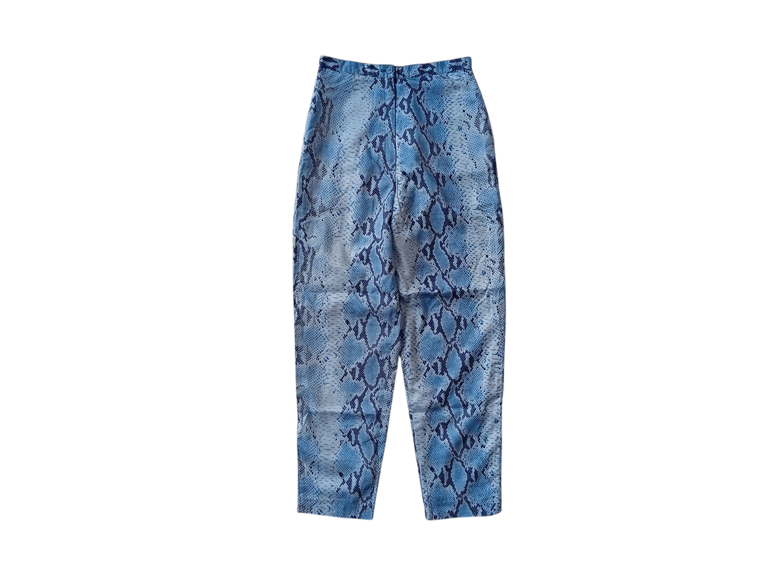 Hanae Mori Vivid Hanae Mori blue python pattern pants Size 26" / US 2 / IT 38 - 1 Thumbnail