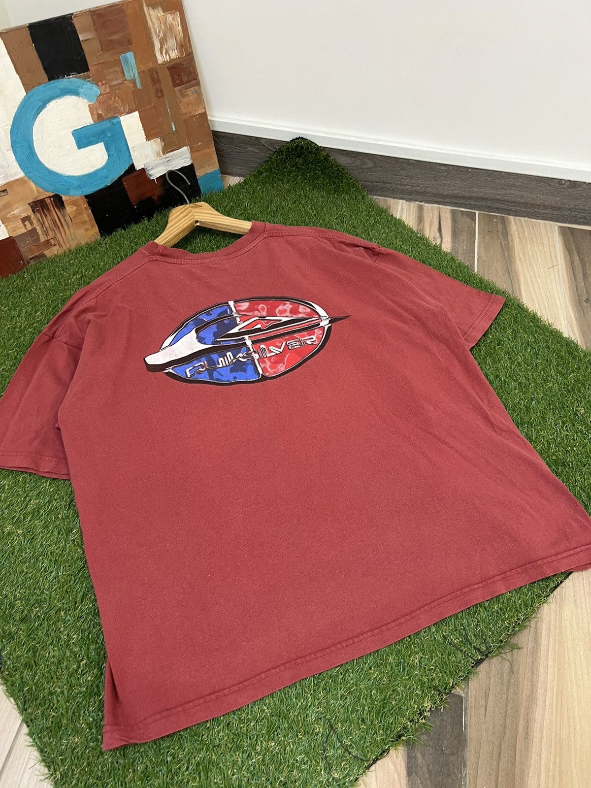 Quiksilver × Vintage VINTAGE RARE 90s‼️Quiksilver Silver Edition Surf T-Shirts Size US XL / EU 56 / 4 - 4 Thumbnail