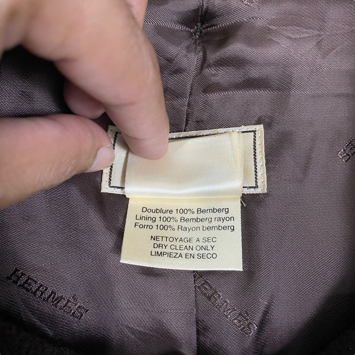 Designer × Hermes HERMES France Designer Toggle Button Wool Duffle Coat Jacket Size US XL / EU 56 / 4 - 12 Thumbnail