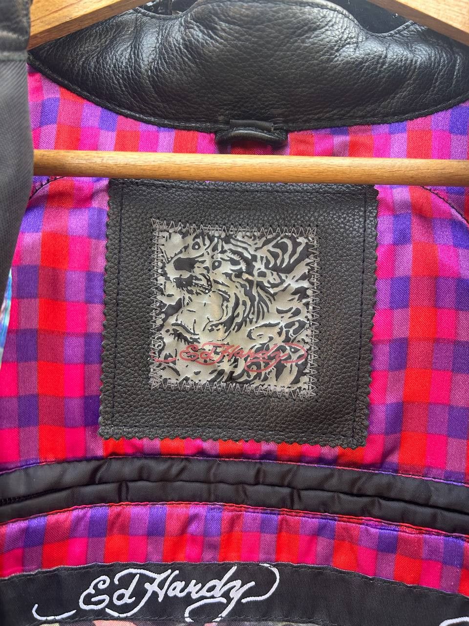 Christian Audigier Ed Hardy vintage motocykle bike jacket Size US M / EU 48-50 / 2 - 8 Thumbnail